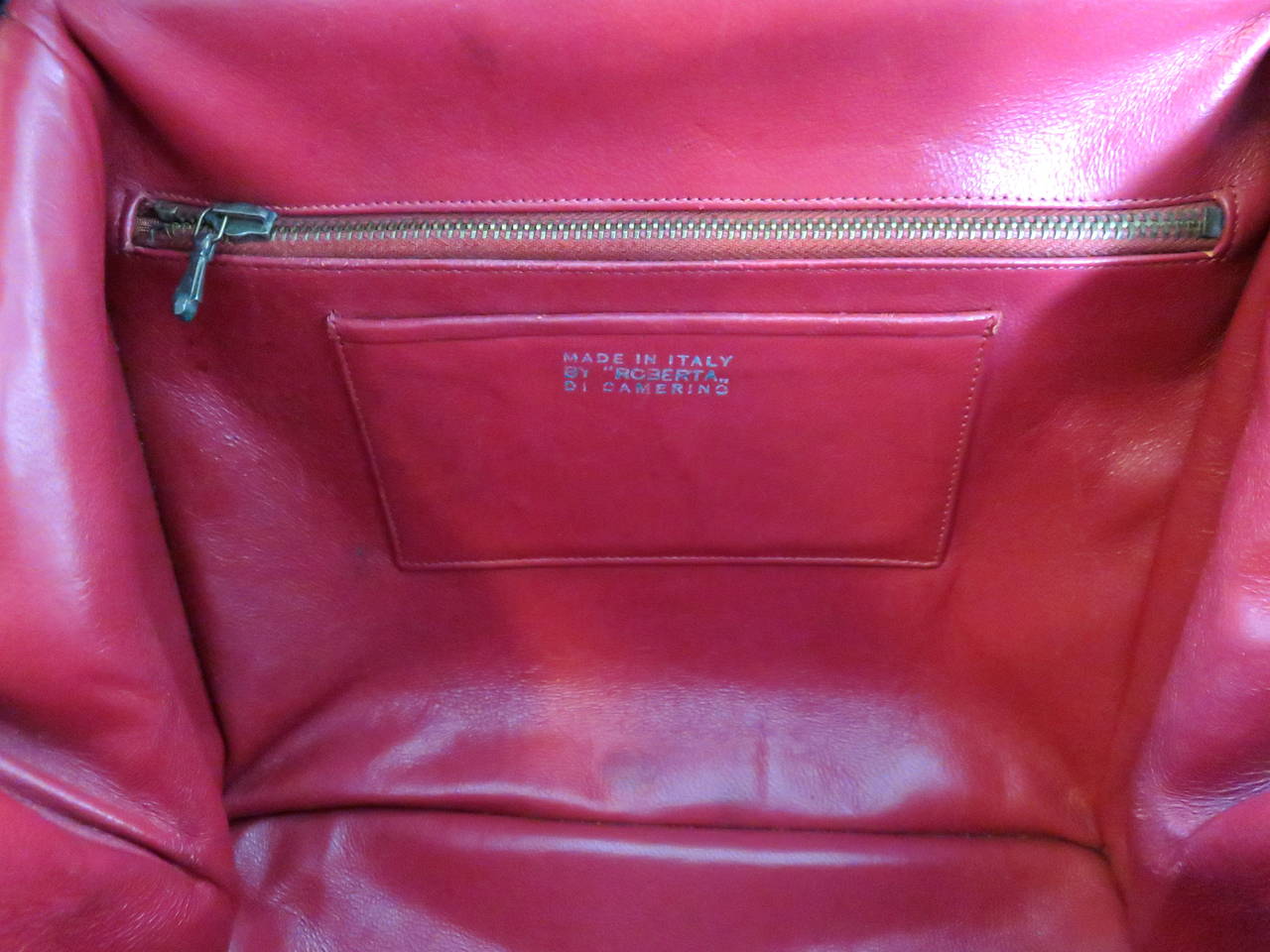 1970's ROBERTA DI CAMERINO Black cut velvet box purse For Sale 6