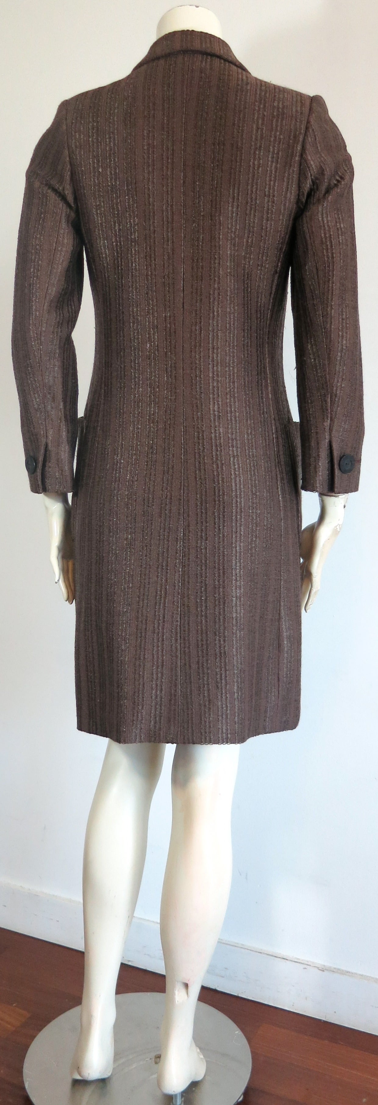 Women's 1990's YVES SAINT LAURENT YSL Raffia weave coat For Sale