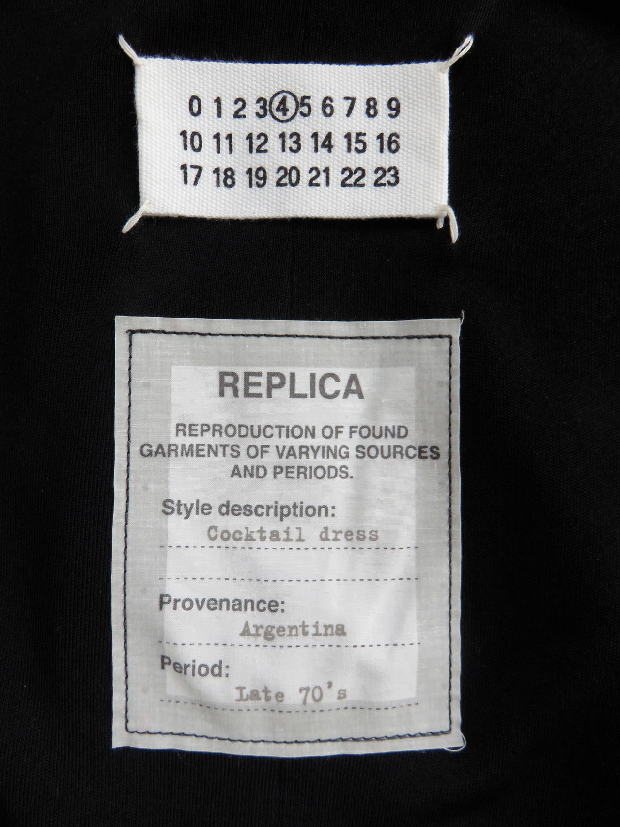 MARTIN MARGIELA Replica of 1970's cocktail dress For Sale at 1stDibs