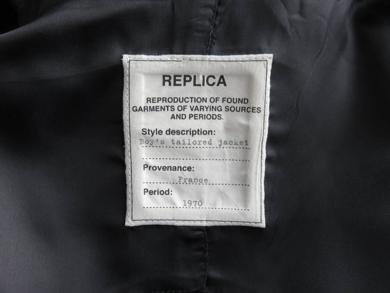 MARTIN MARGIELA Replica of 1970's garçon pant suit 4