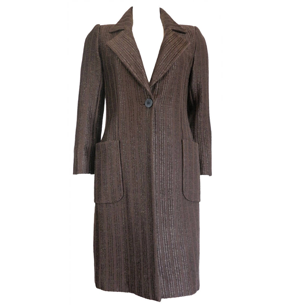 1990's YVES SAINT LAURENT YSL Raffia weave coat For Sale