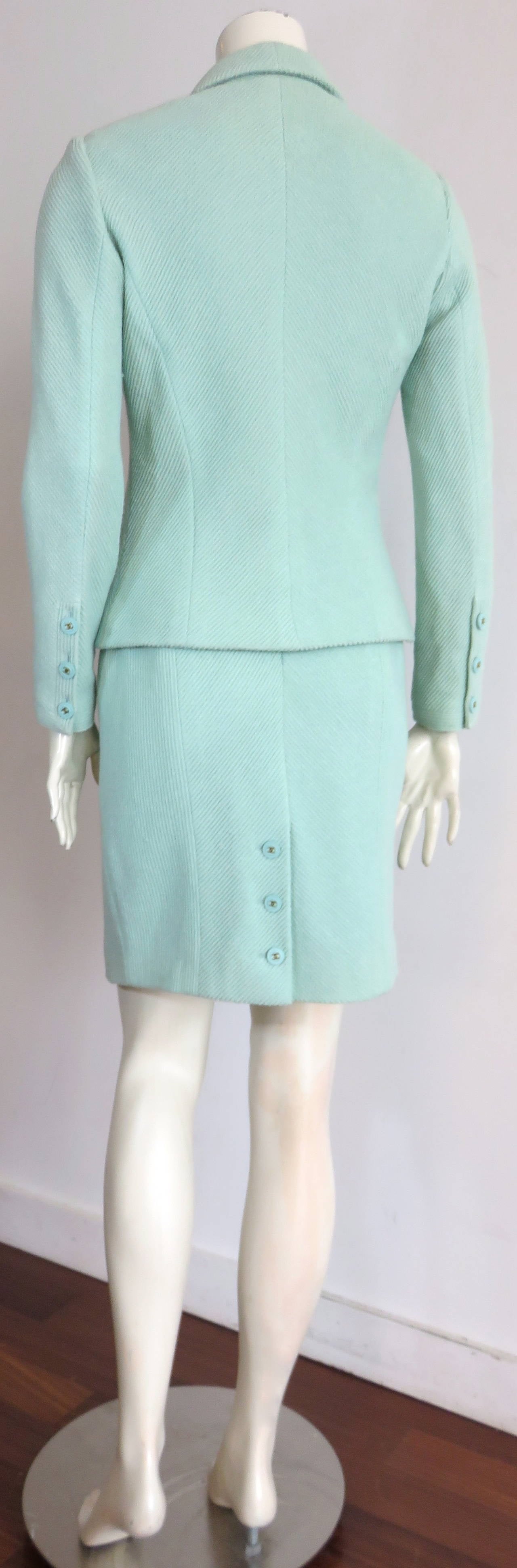Women's 1990's CHANEL PARIS 2pc. skirt suit