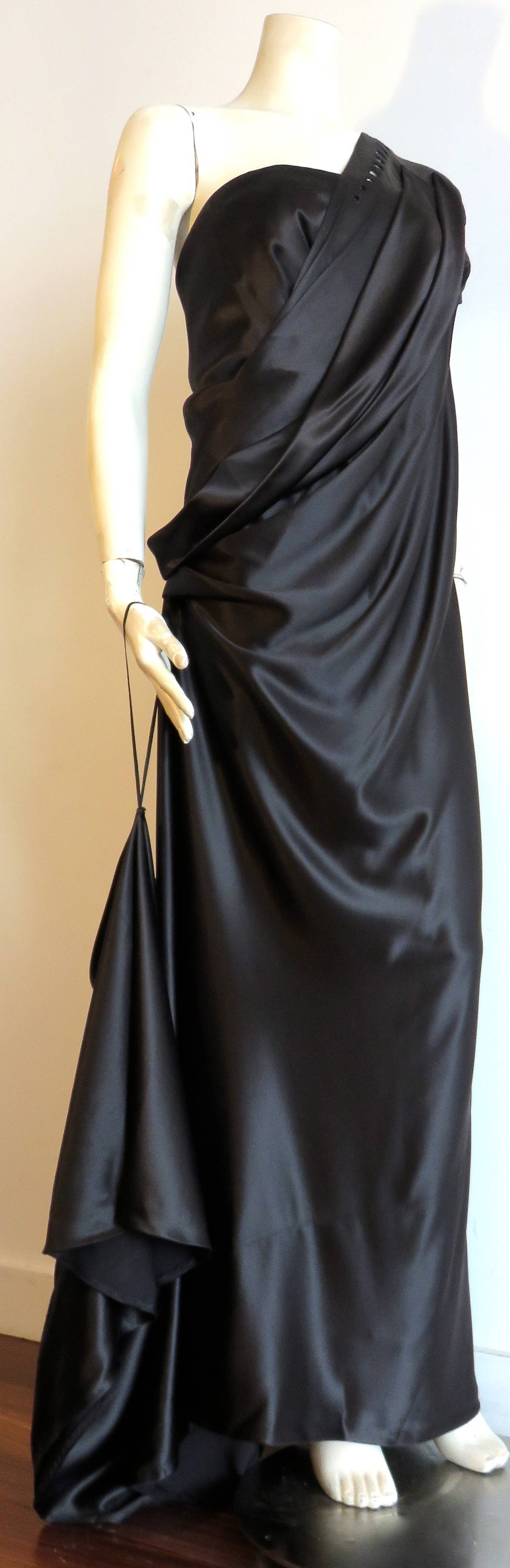 MARC JACOBS Silk charmeuse evening gown dress For Sale 3