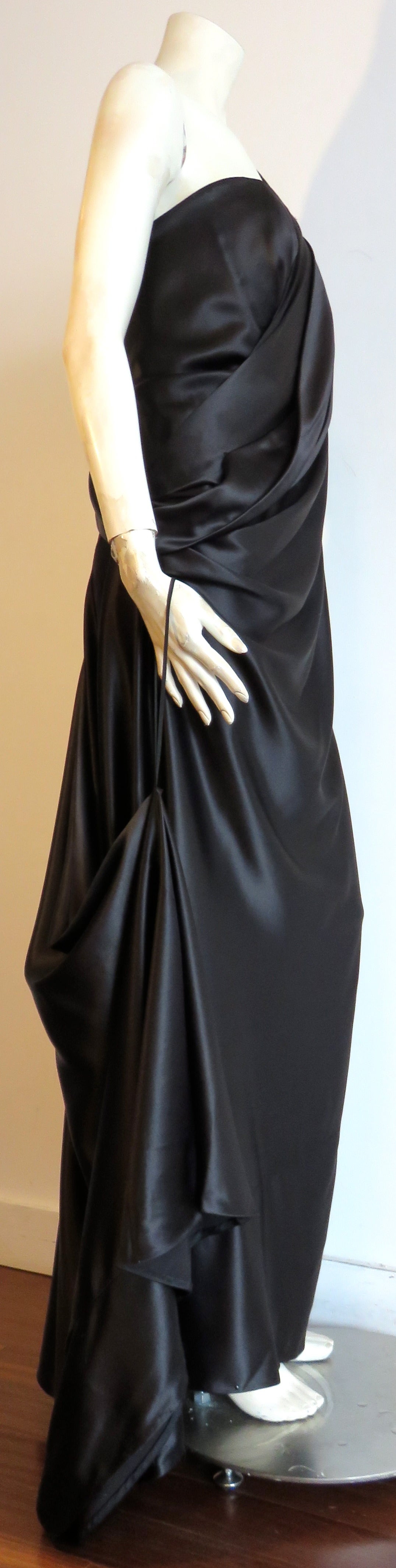 MARC JACOBS Silk charmeuse evening gown dress For Sale 4