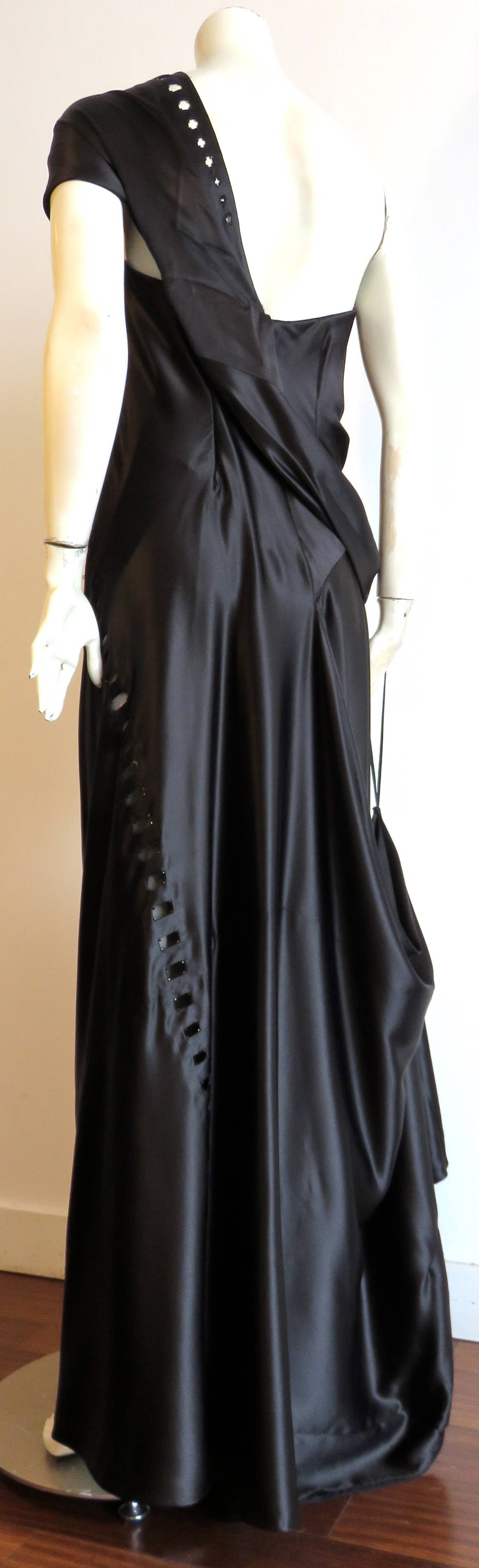 MARC JACOBS Silk charmeuse evening gown dress In Excellent Condition For Sale In Newport Beach, CA