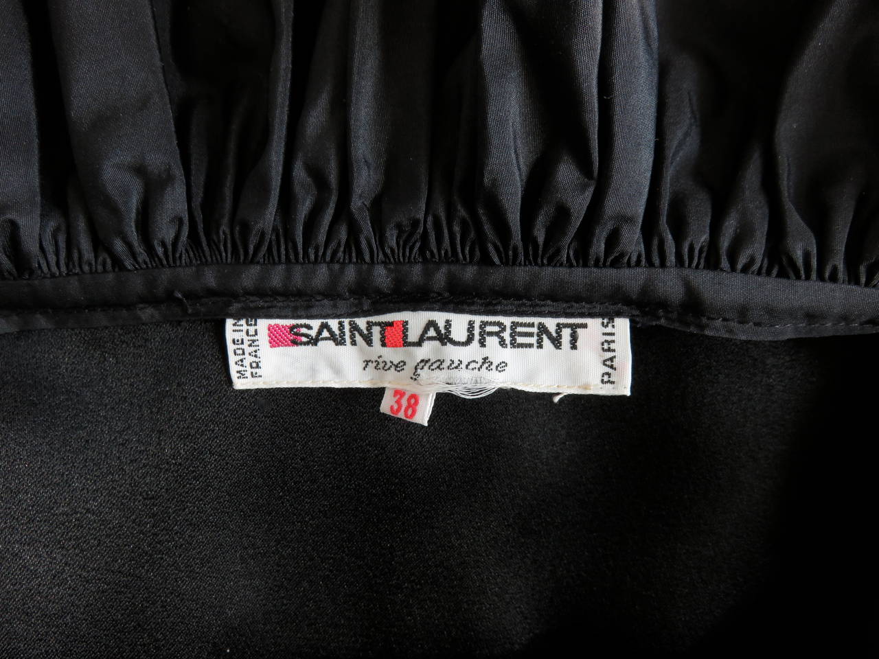 1980's YVES SAINT LAURENT YSL Paris ruffle dress For Sale 5