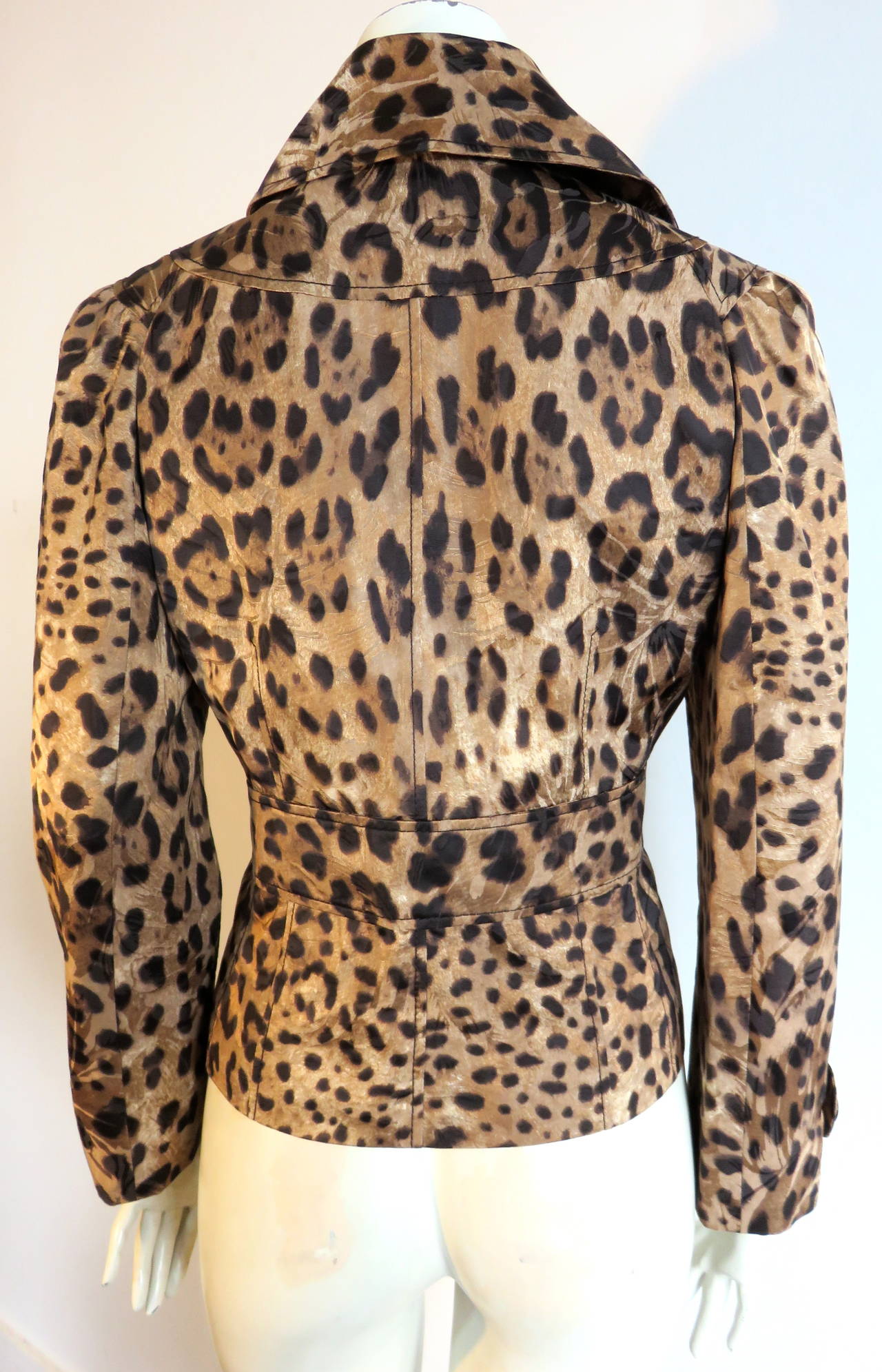 DOLCE & GABBANA Leopard printed jacquard jacket 2