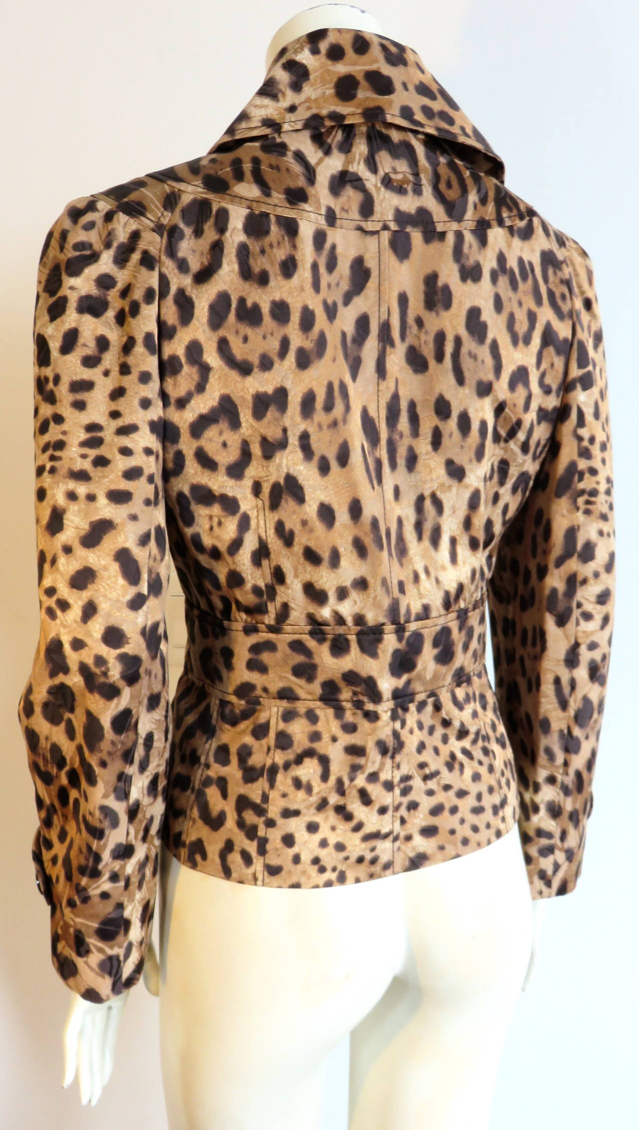 DOLCE & GABBANA Leopard printed jacquard jacket 1