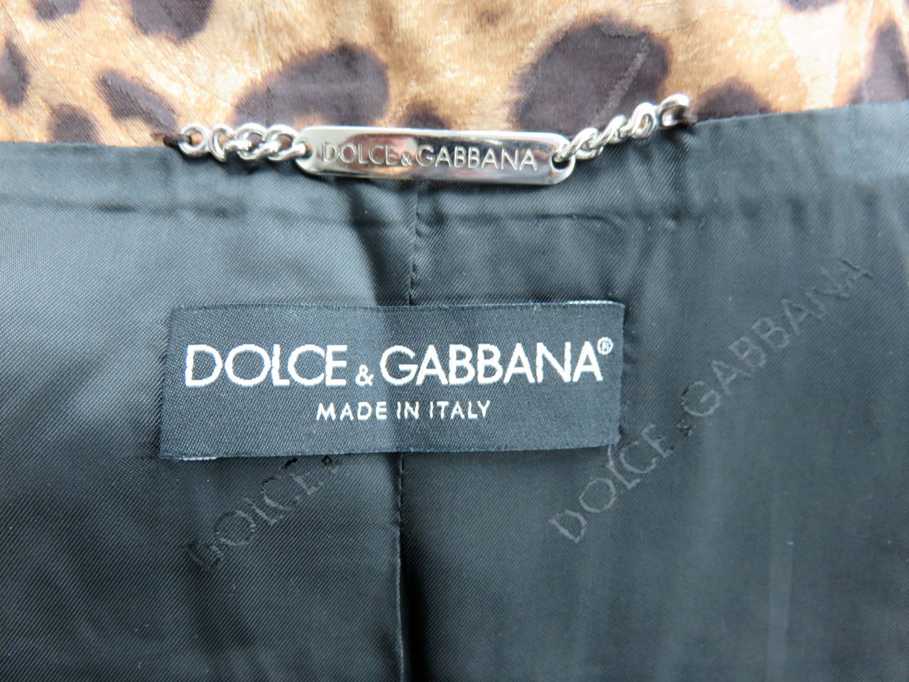 DOLCE & GABBANA Leopard printed jacquard jacket 3