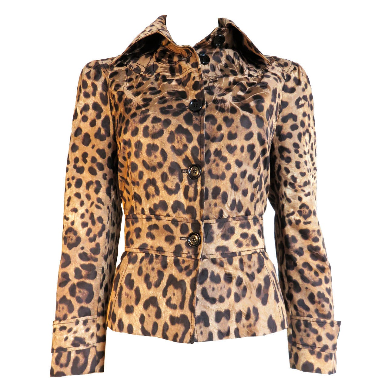 DOLCE & GABBANA Leopard printed jacquard jacket