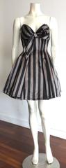 JENNY PACKHAM LONDON Satin striped party dress