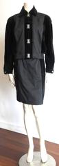 1980's COURREGES PARIS Hardware detail jacket & skirt set