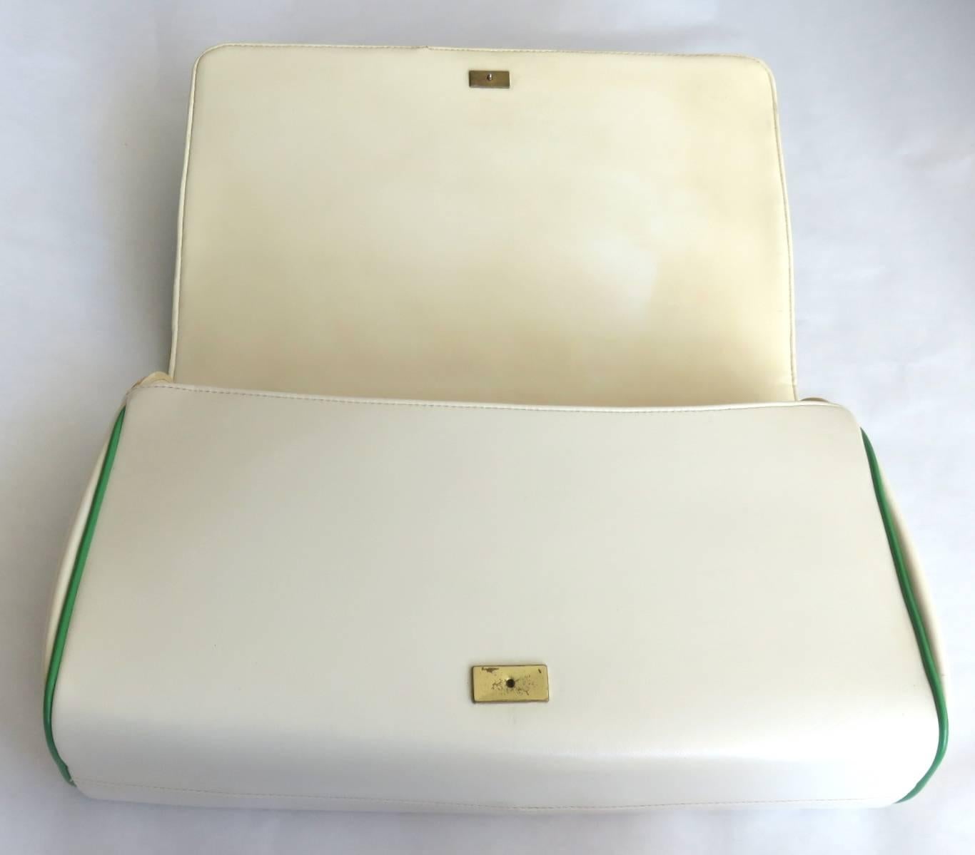 1960's PIERRE CARDIN PARIS Large Mod Handbag 3