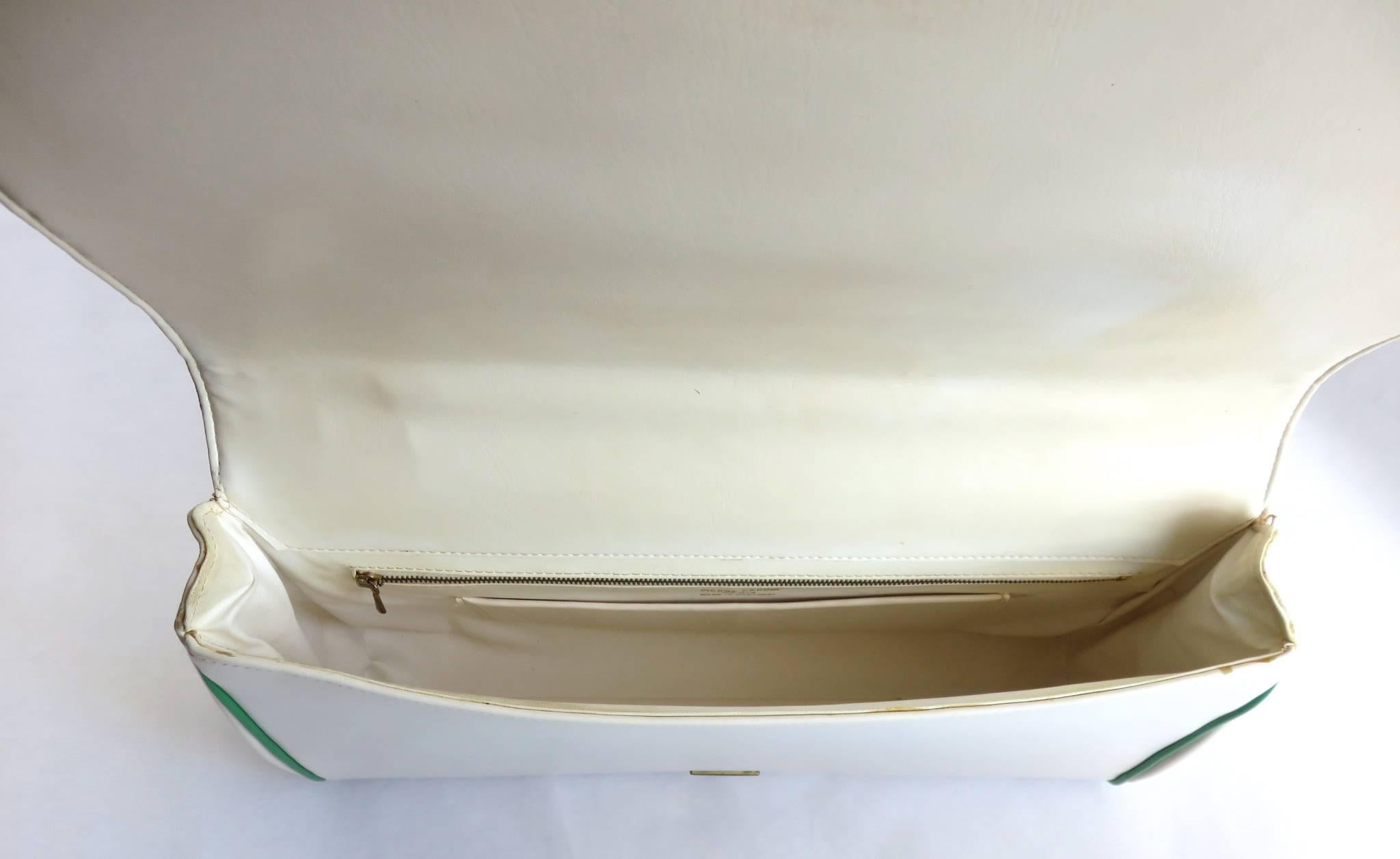 1960's PIERRE CARDIN PARIS Large Mod Handbag 5