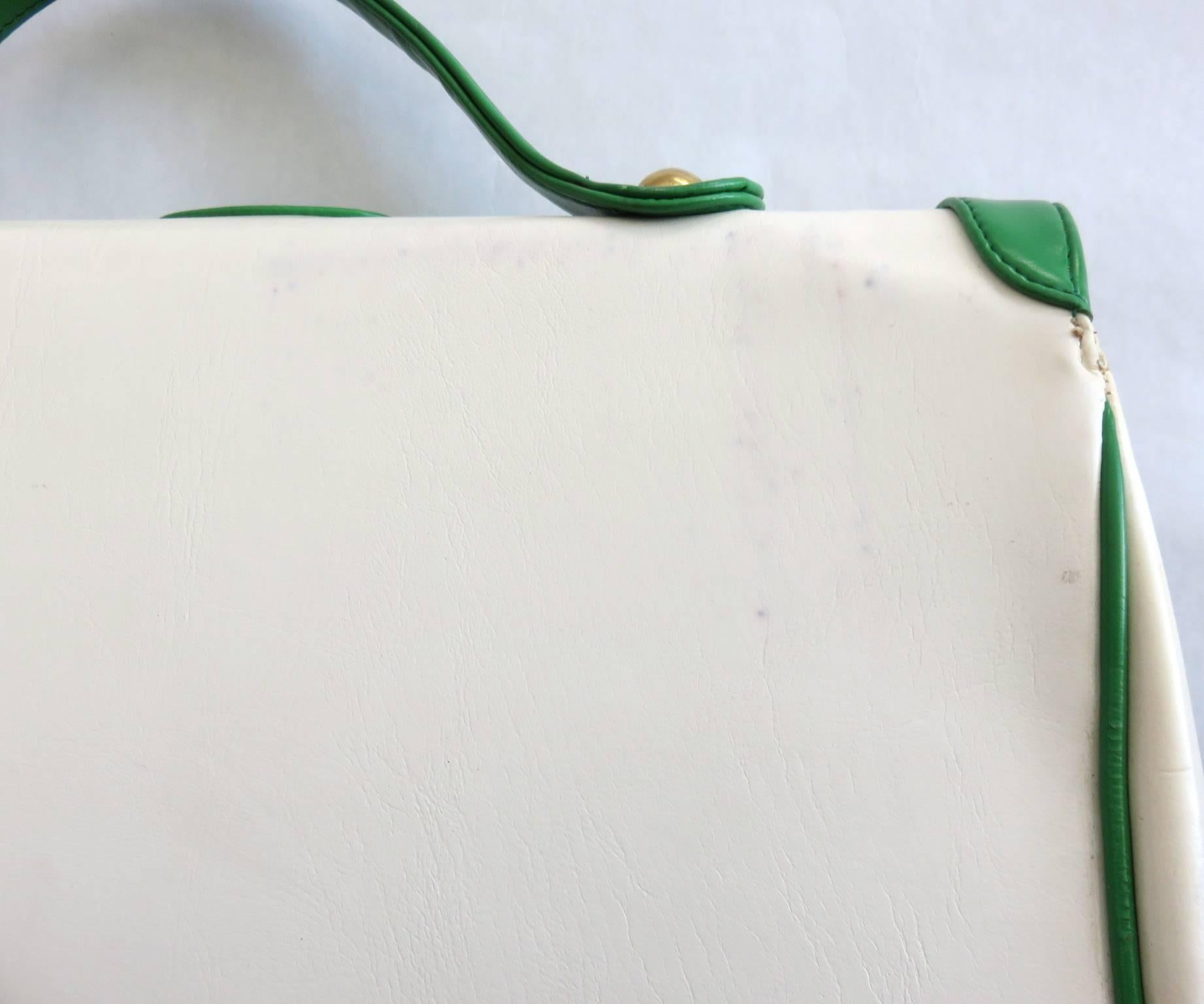 1960's PIERRE CARDIN PARIS Large Mod Handbag 6