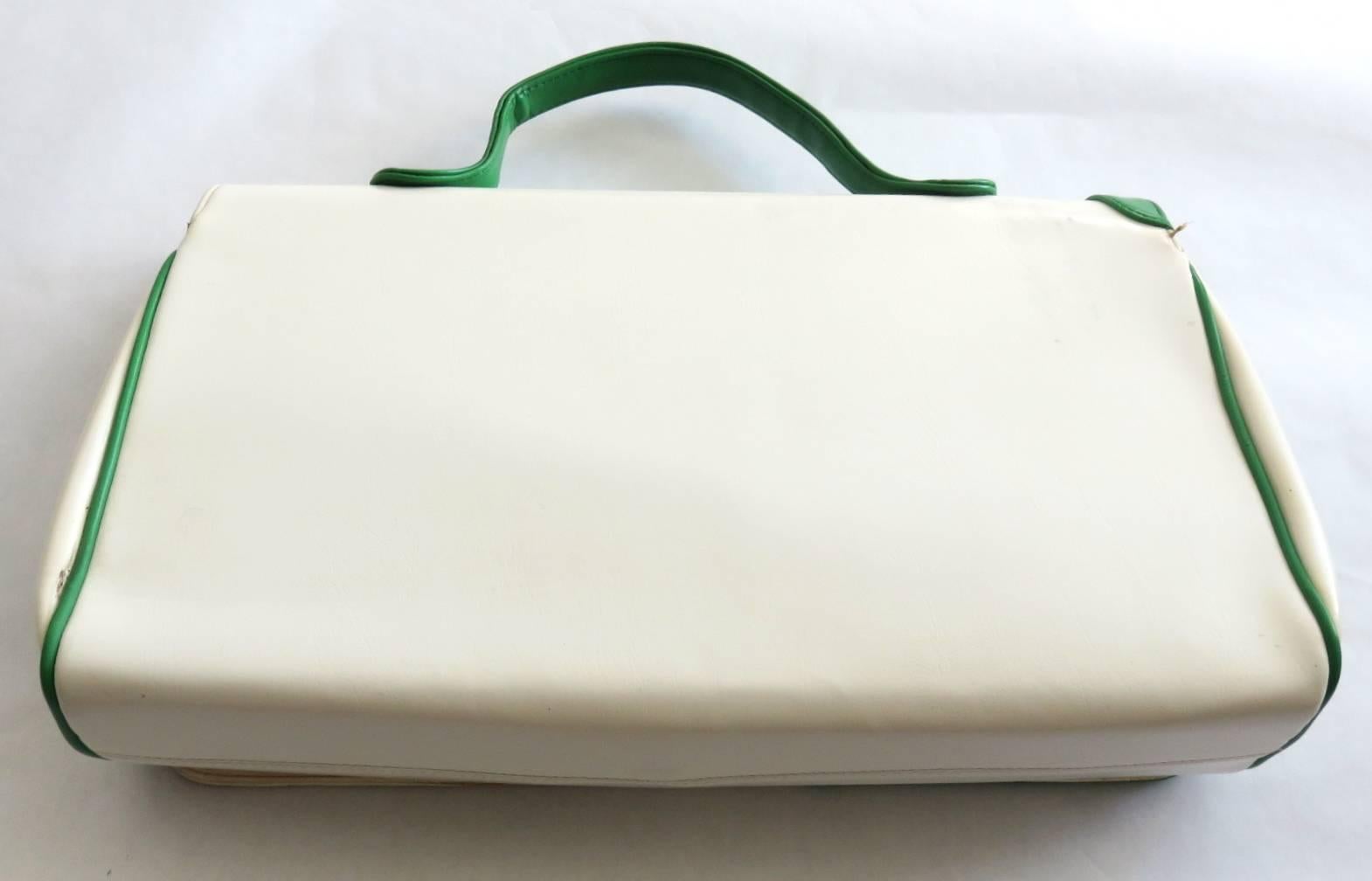 1960's PIERRE CARDIN PARIS Large Mod Handbag 2