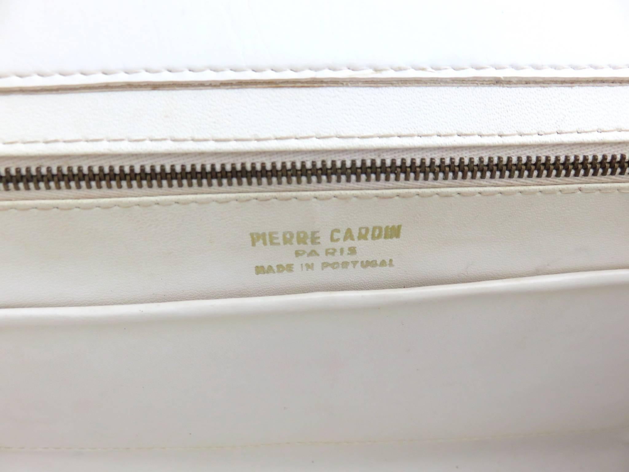 1960's PIERRE CARDIN PARIS Large Mod Handbag 4
