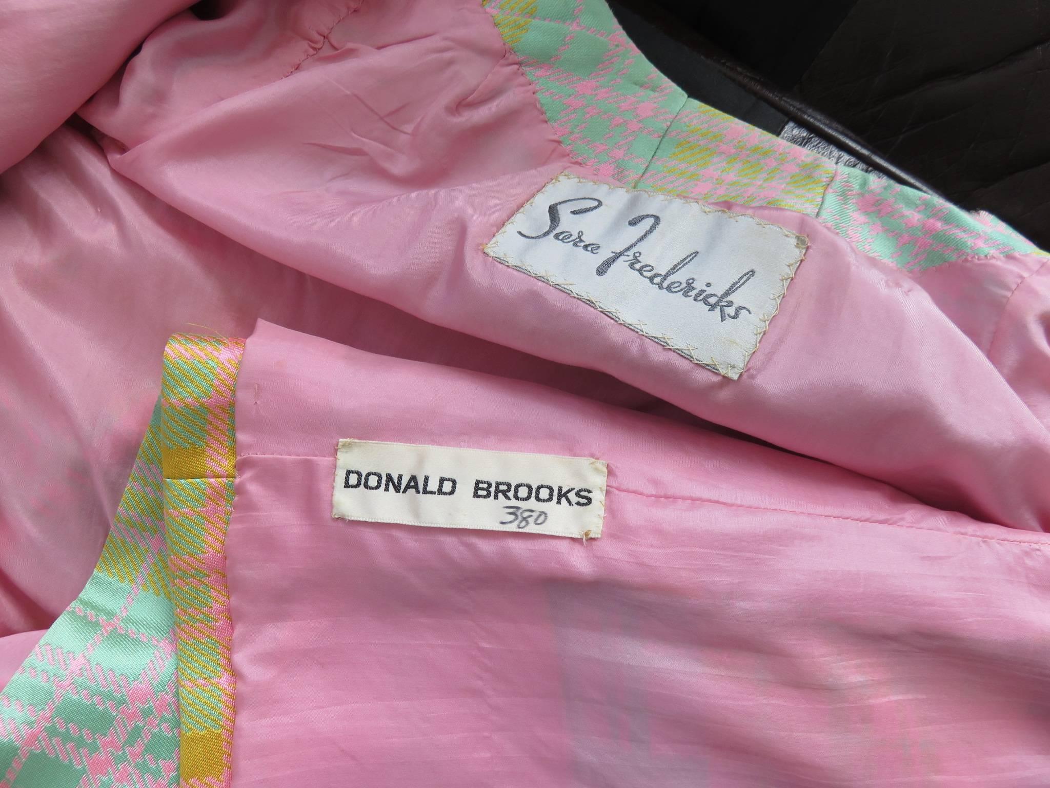 1970's DONALD BROOKS Silk jacket & pant set For Sale 2