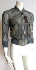 JUNYA WATANABE / COMME DES GARCONS Sheer tulle bomber jacket