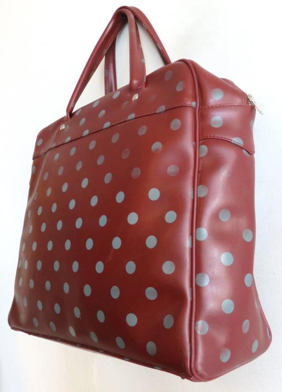 COMME DES GARCONS velvet polka dot bag