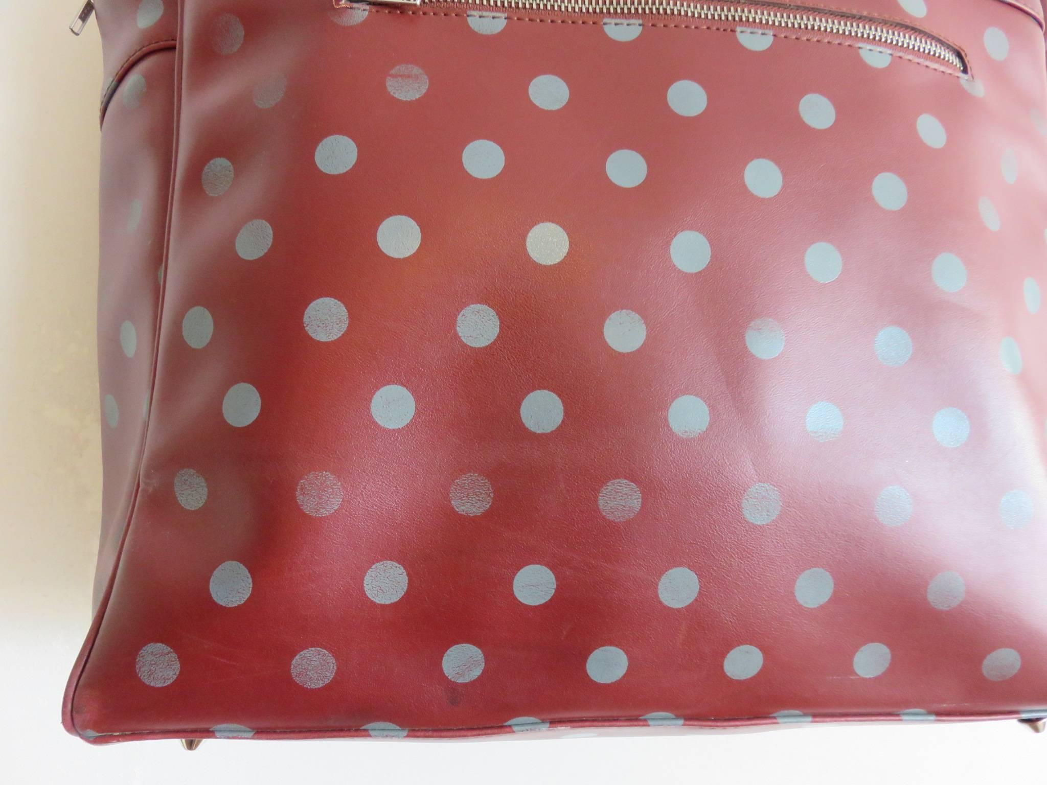 Women's or Men's COMME DES GARCONS Polka dot travel bag