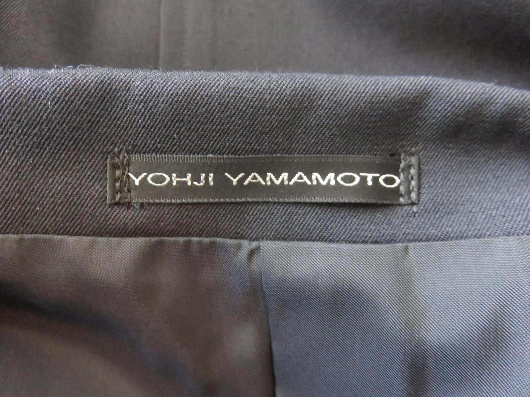 YOHJI YAMAMOTO Men's reflective stitch detail jacket  3