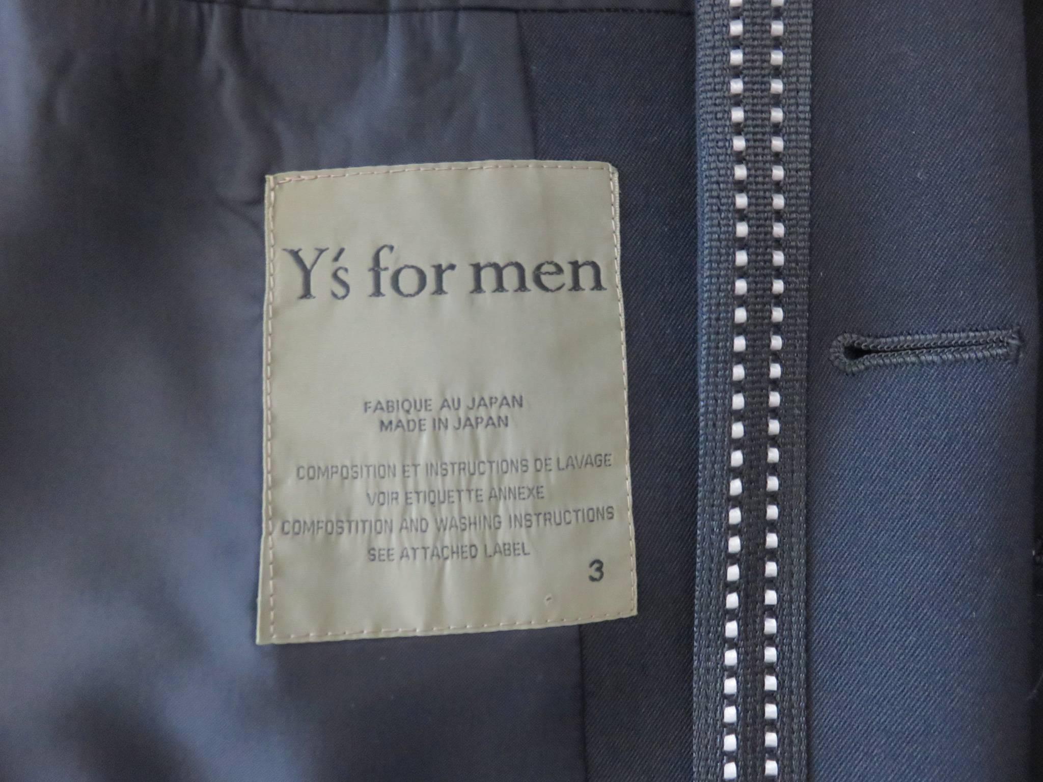 YOHJI YAMAMOTO Men's reflective stitch detail jacket  4