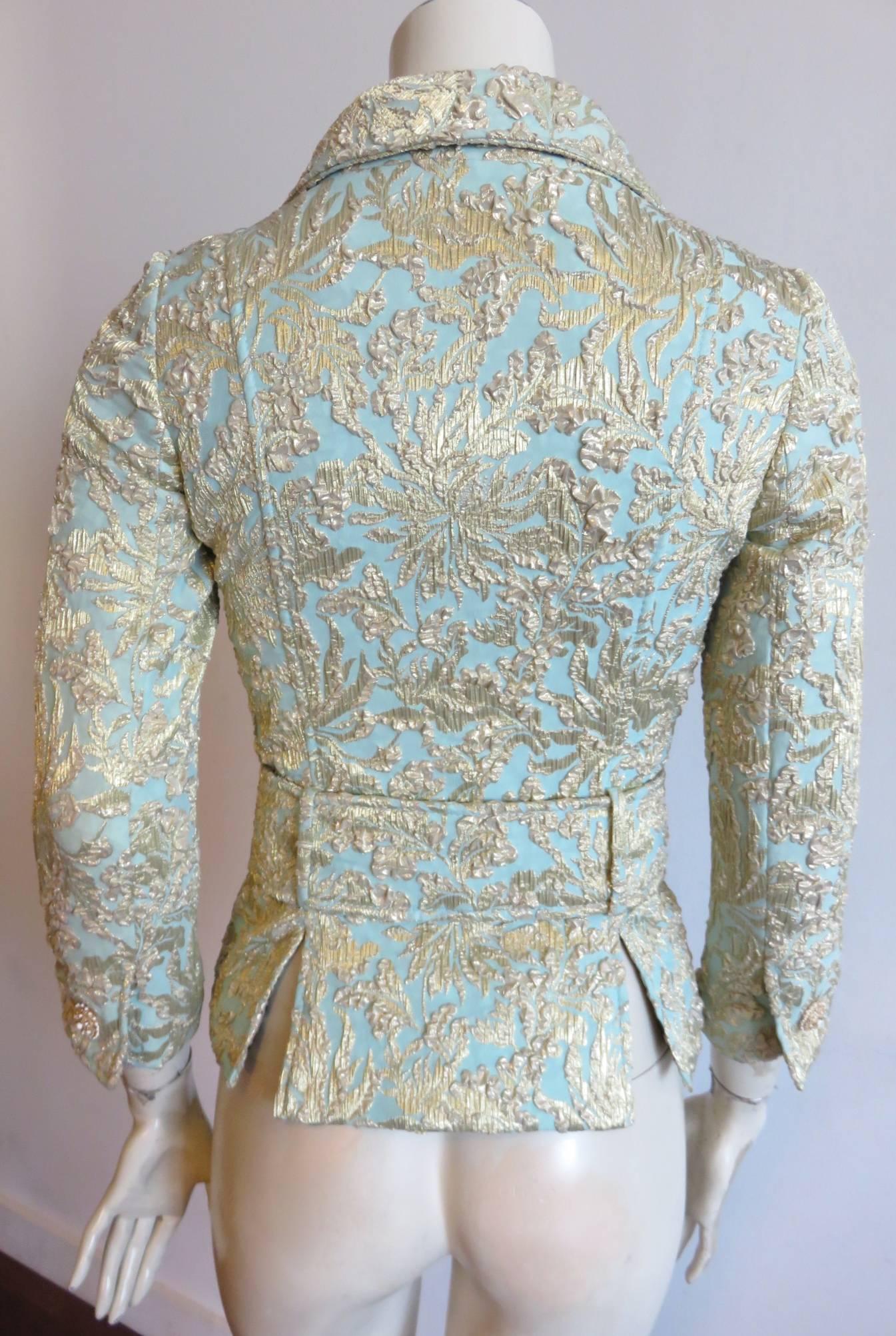 DOLCE & GABBANA Baroque gold silk brocade evening jacket 1