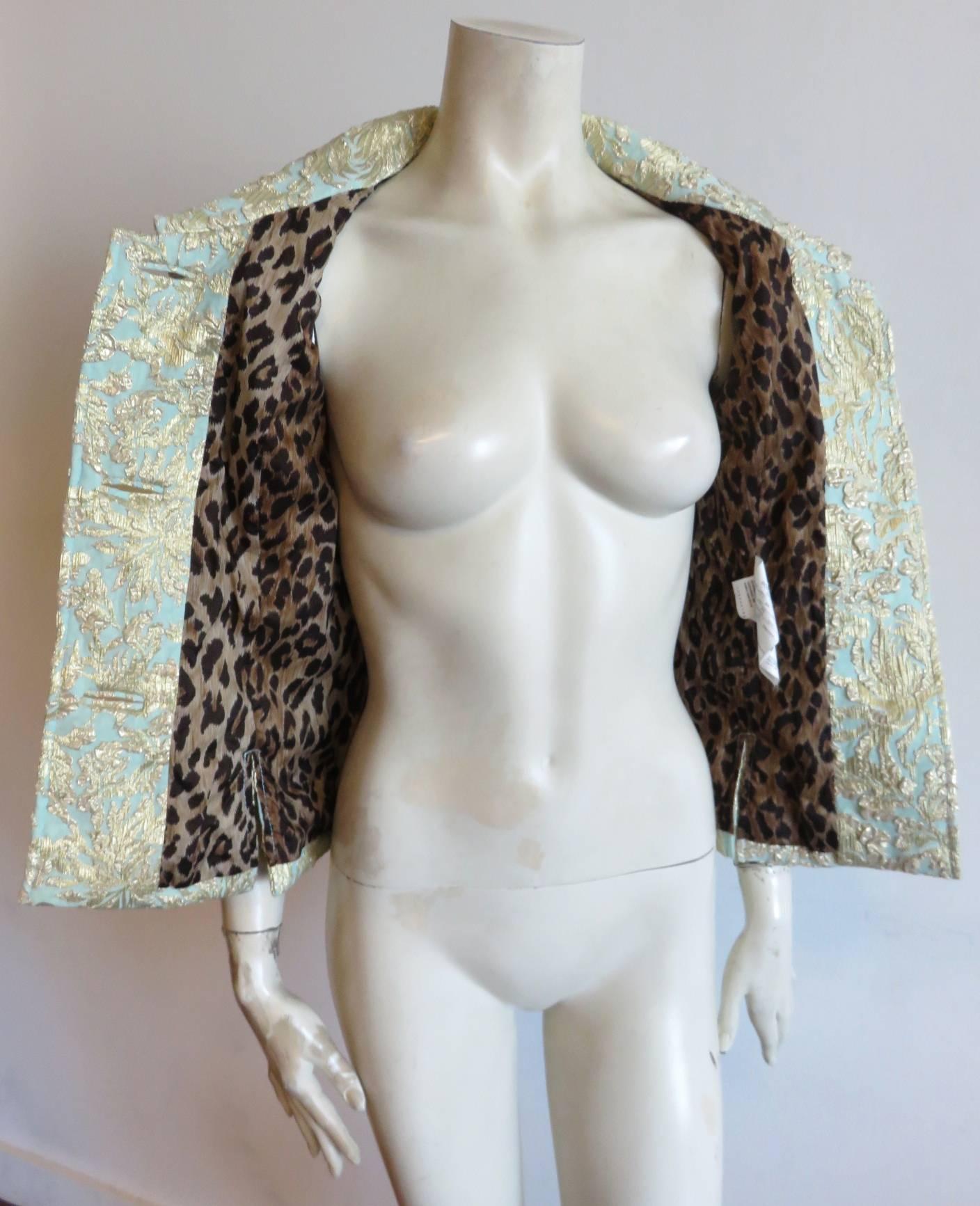 DOLCE & GABBANA Baroque gold silk brocade evening jacket 2