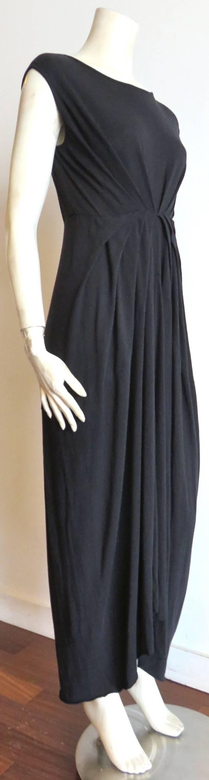 New RICK OWENS Wool angora jersey dress In New Condition For Sale In Newport Beach, CA