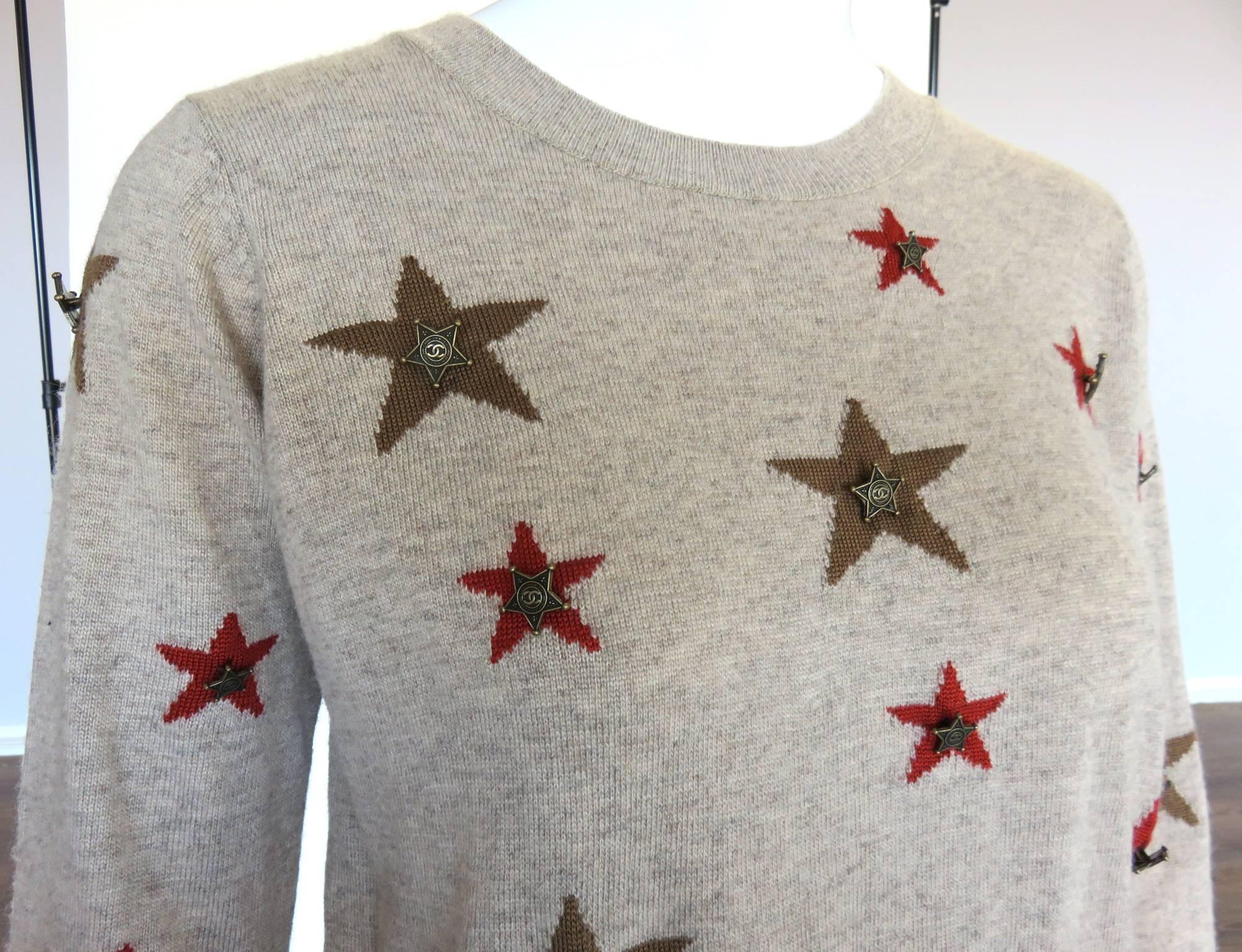 chanel star cardigan