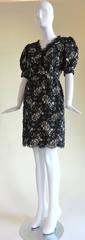1960's Anonymous Couture-Constructed Lace Cocktail Dress
