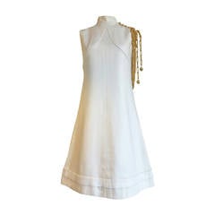 1960's BILL BLASS For MAURICE RENTNER Chain detail dress