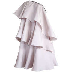 LANVIN PARIS Silk one shoulder dress