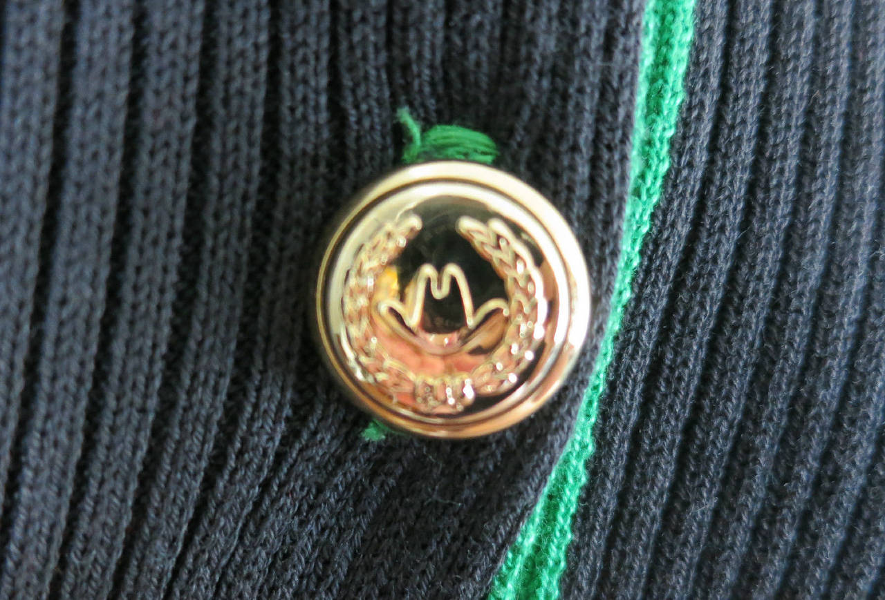 1990's MOSCHINO Multi-color rib knit dress never worn 2