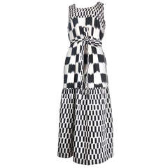 MARIMEKKO Ikat checker print dress