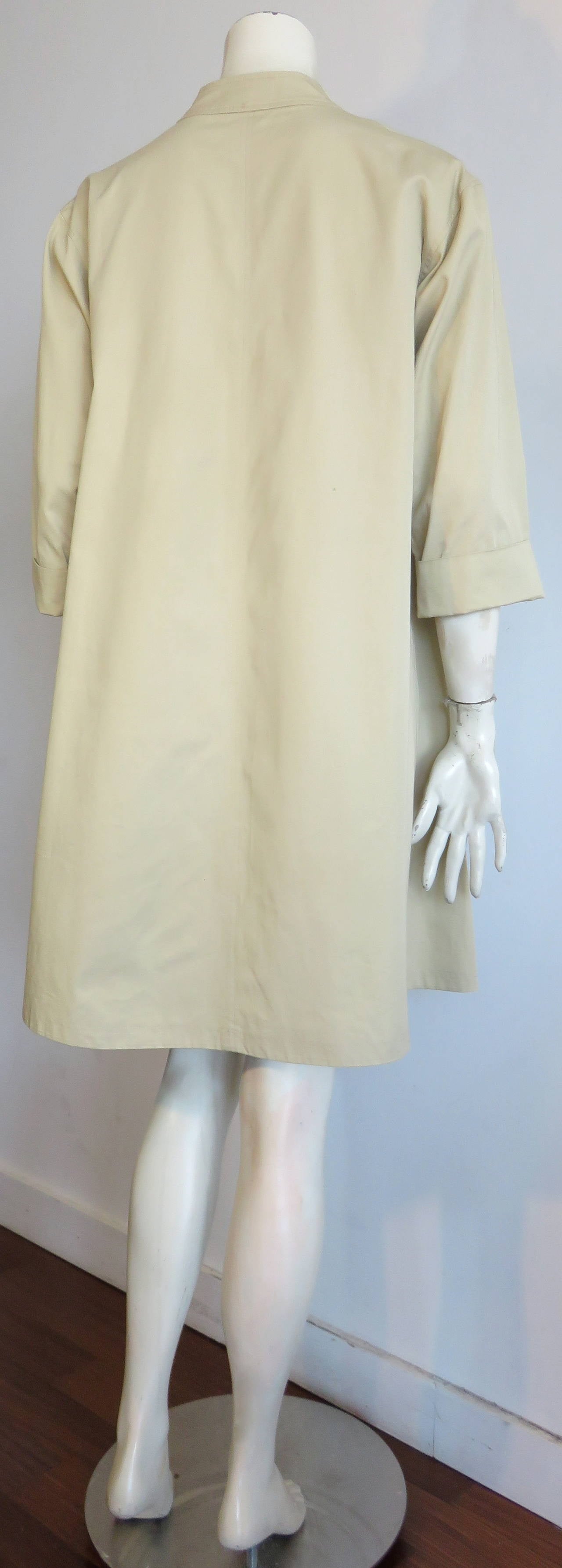 1990's YVES SAINT LAURENT YSL Safari tunic dress For Sale 1