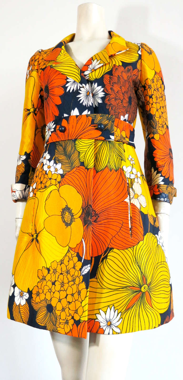 1990s Michael Novarese Abstract Beaded Formal Dress