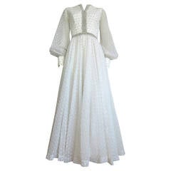 1960's ROSE TAFT Couture dress with pearl beading