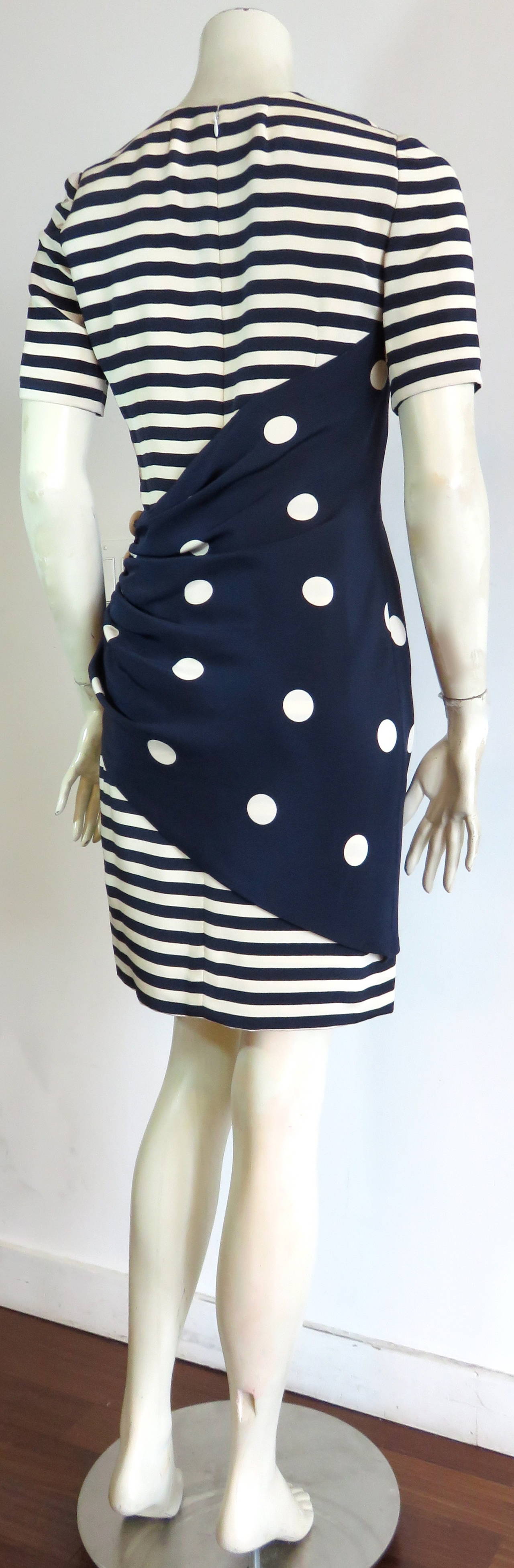 1970's BILL BLASS Nautical silk dress 2