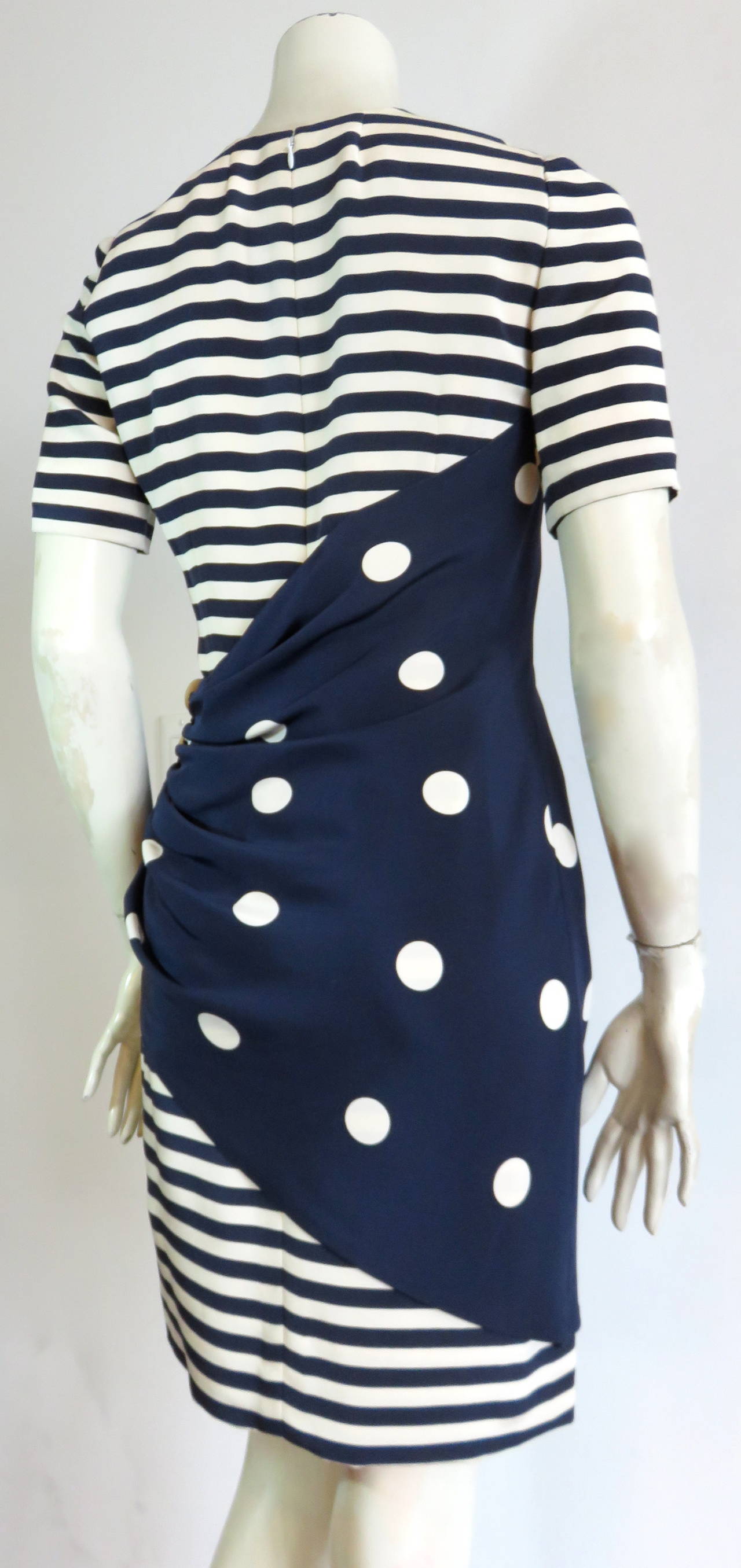 1970's BILL BLASS Nautical silk dress 3