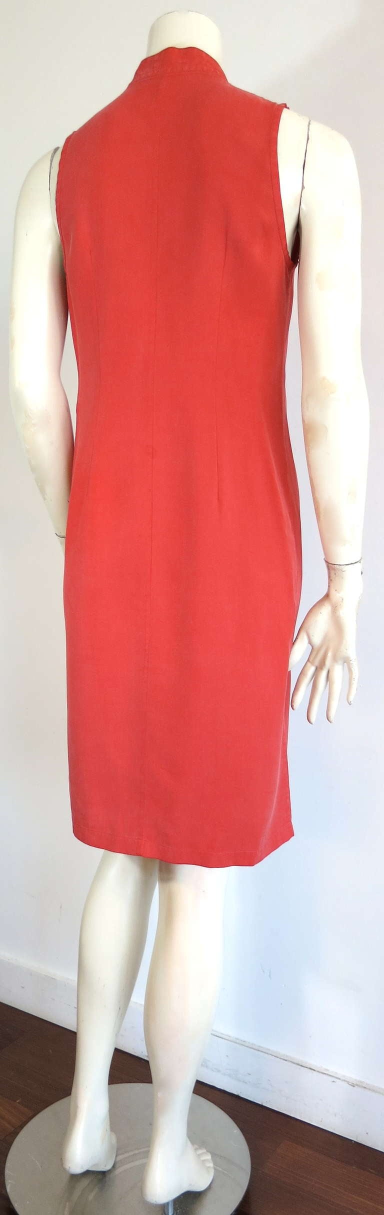 1990's ANN DEMEULEMEESTER Washed silk day dress 4