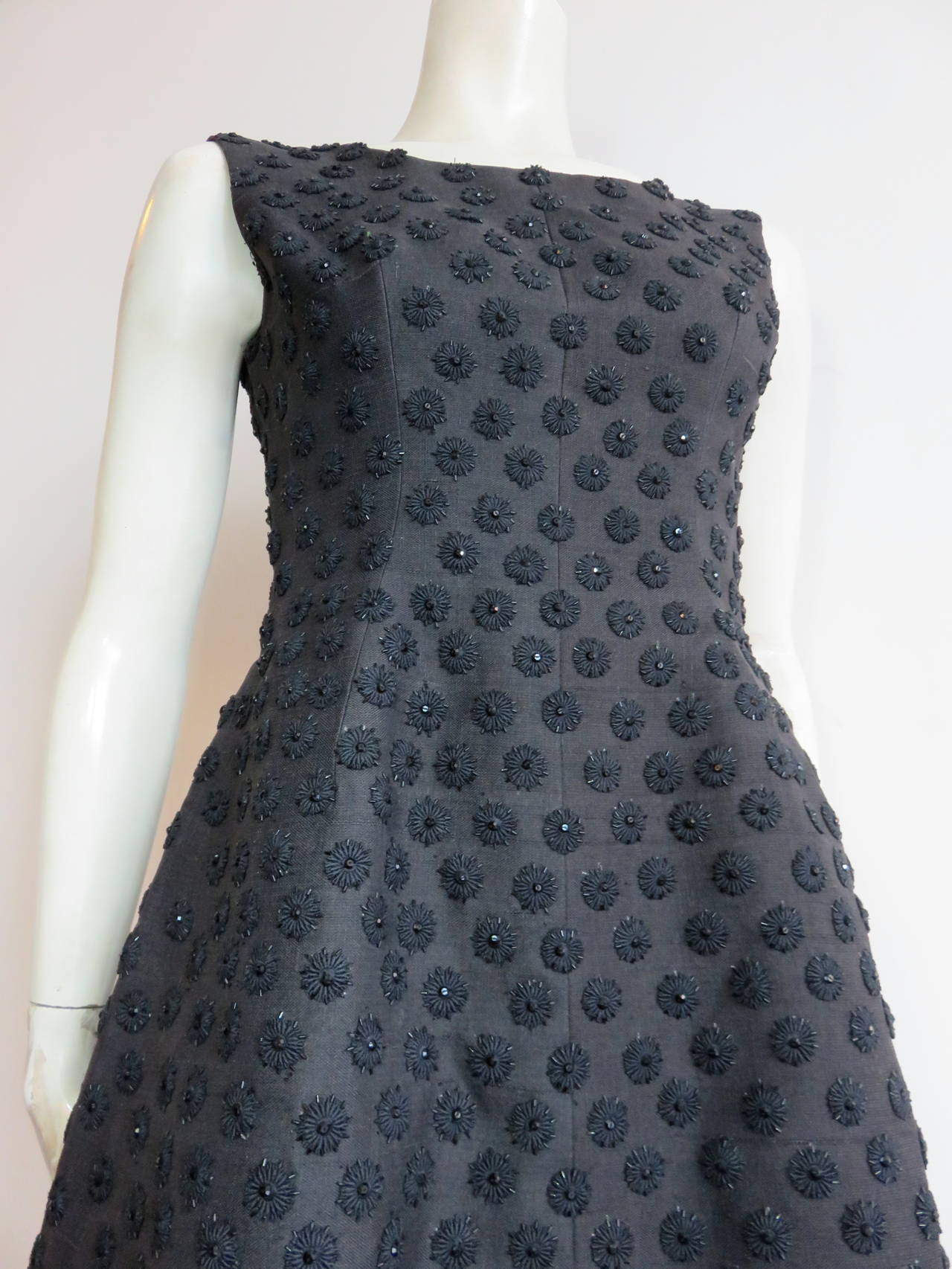 1961 GIVENCHY Haute Couture embellished cocktail dress -  Met Museum piece 2