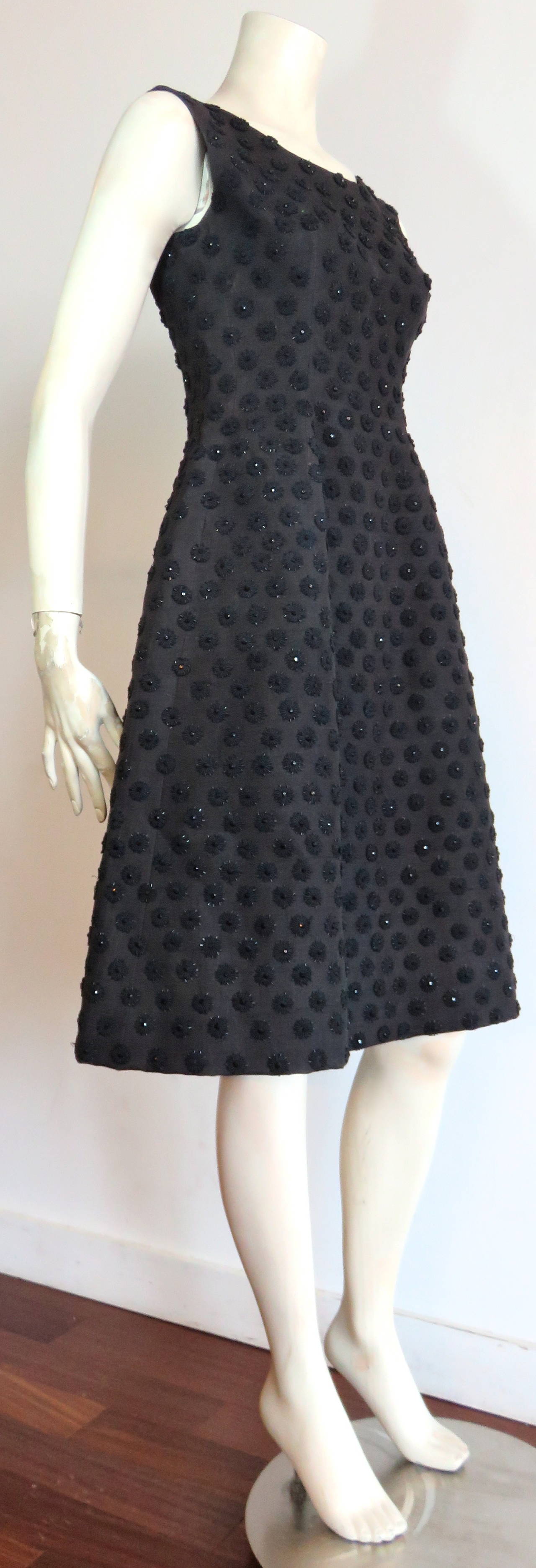Women's 1961 GIVENCHY Haute Couture embellished cocktail dress -  Met Museum piece