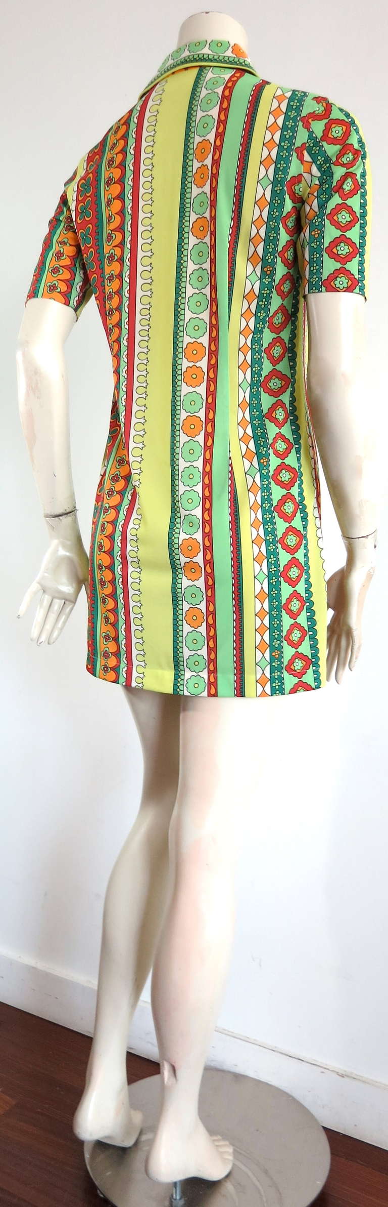 Vintage MATSUDA Printed shirt dress For Sale 1