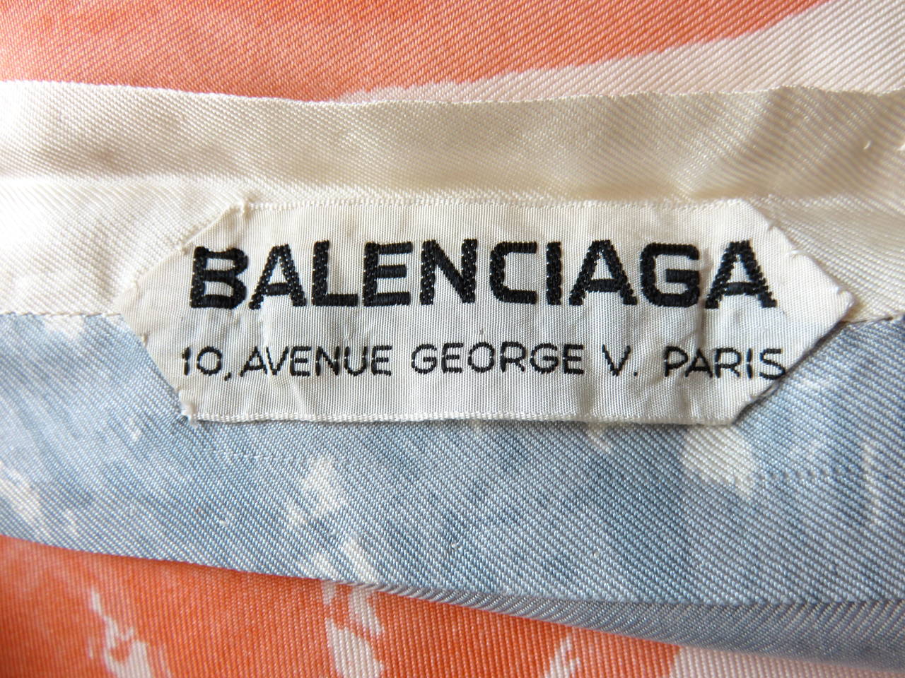 1960's BALENCIAGA Haute Couture silk tunic dress 2