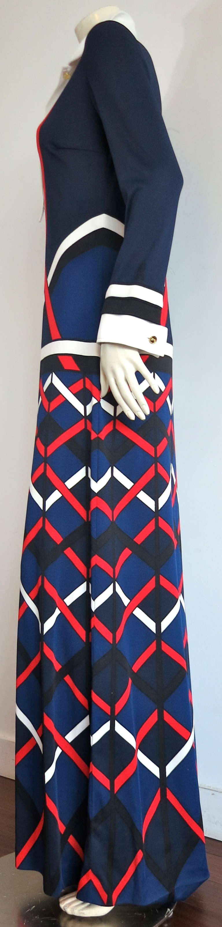 Vintage ROBERTA DI CAMERINO Trompe-l'œil knit dress 2