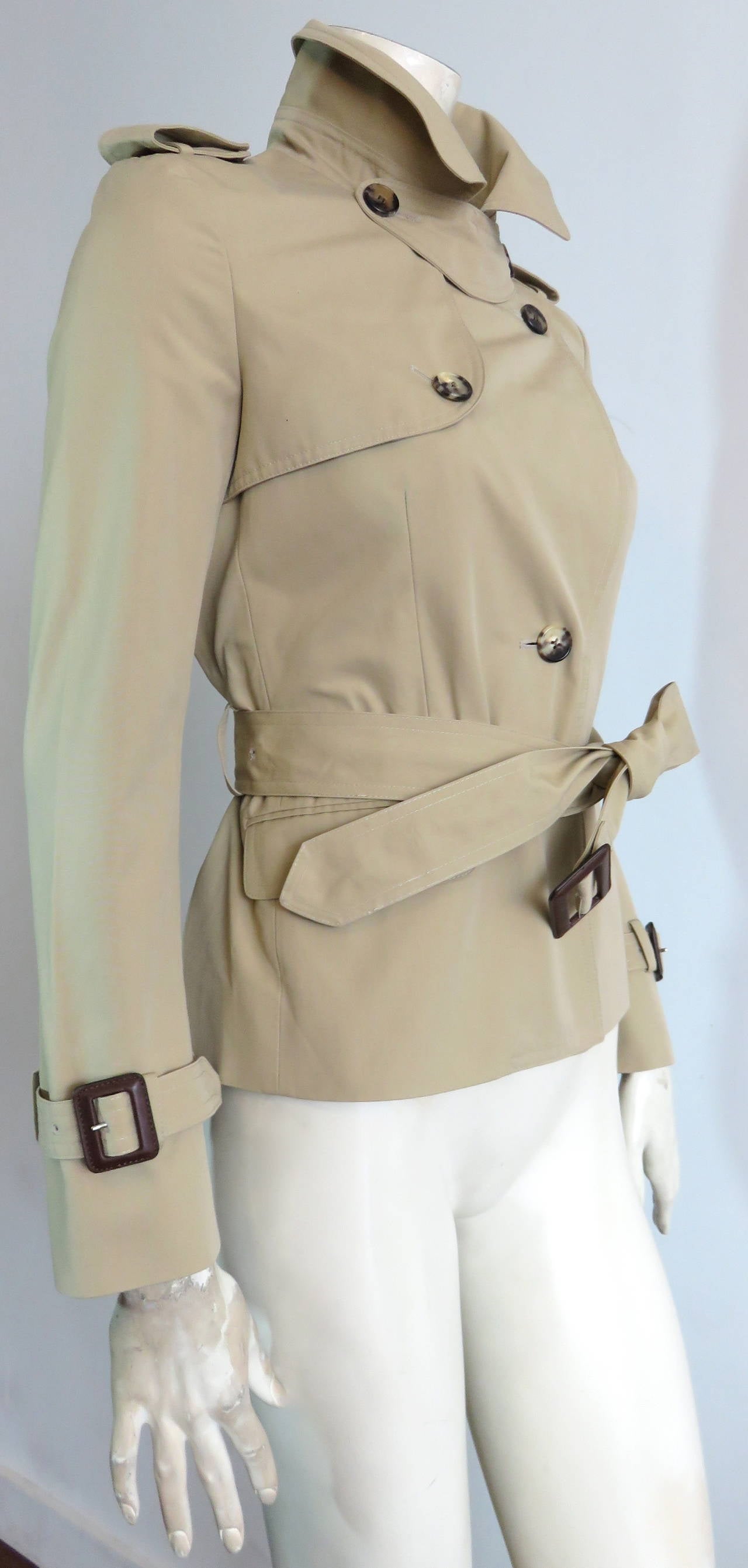 Women's CHRISTIAN DIOR by John Galliano Cropped trench jacket - unworn
