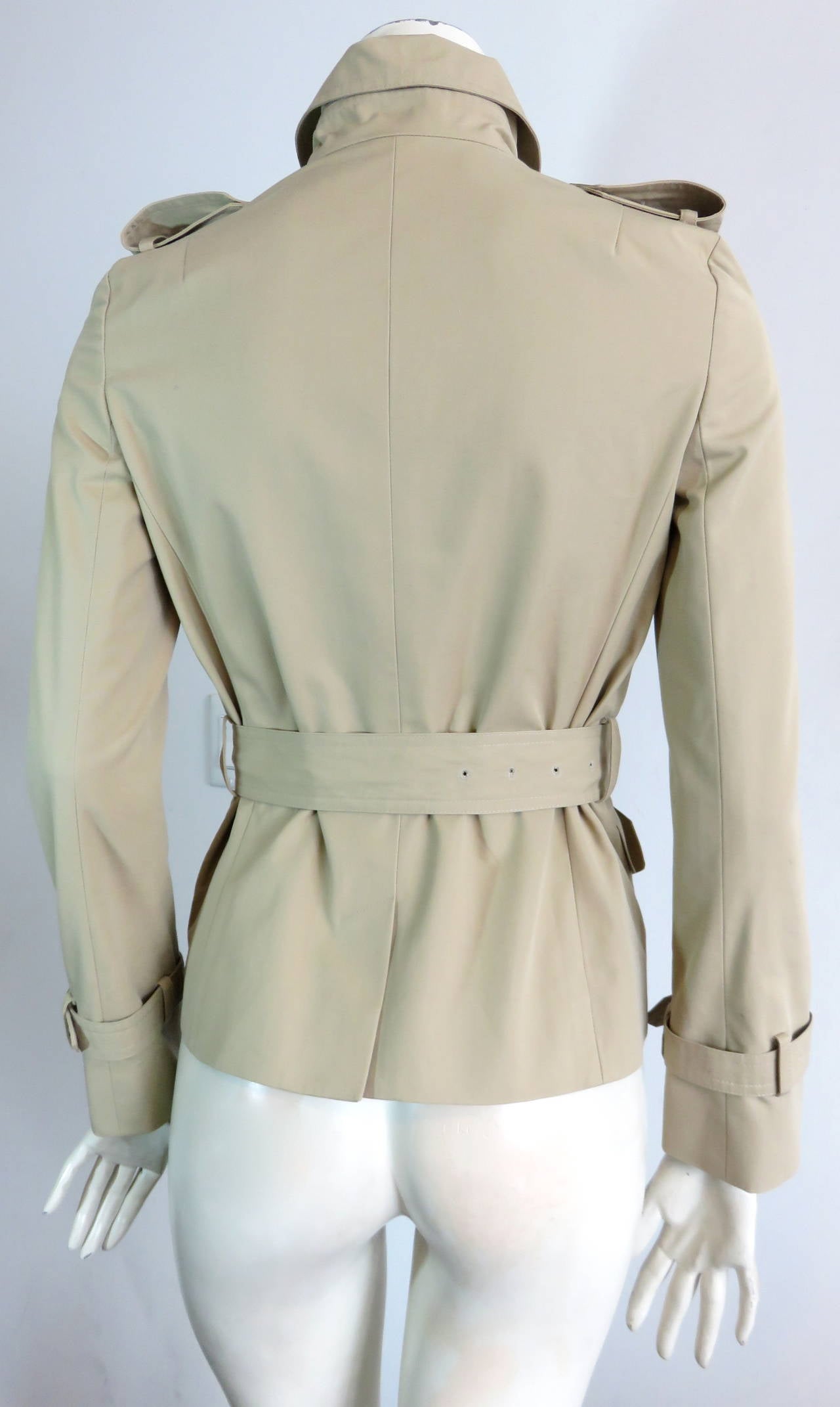 CHRISTIAN DIOR by John Galliano Cropped trench jacket - unworn 3