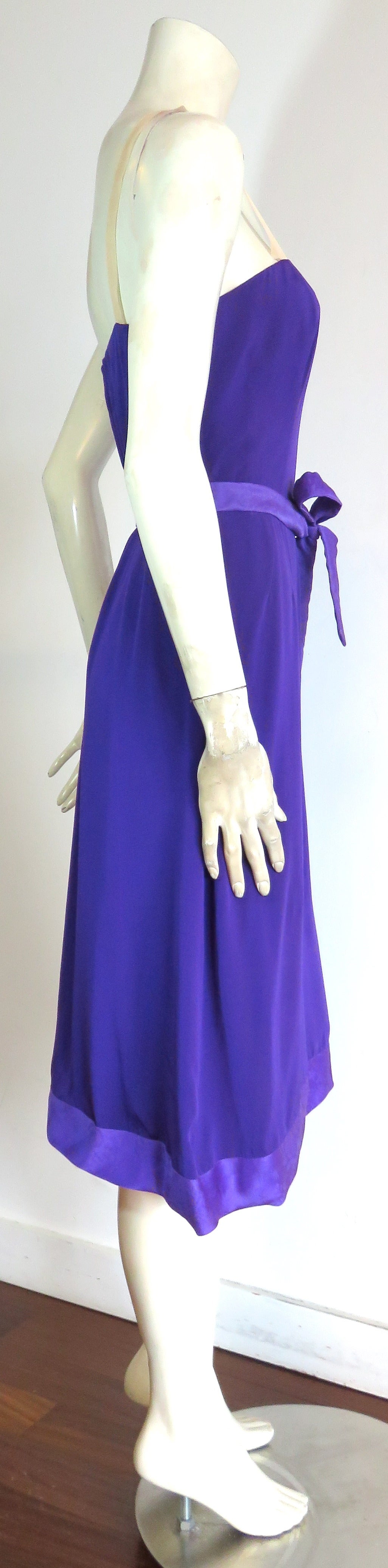 Women's 1960's BALENCIAGA Couture silk slip dress For Sale